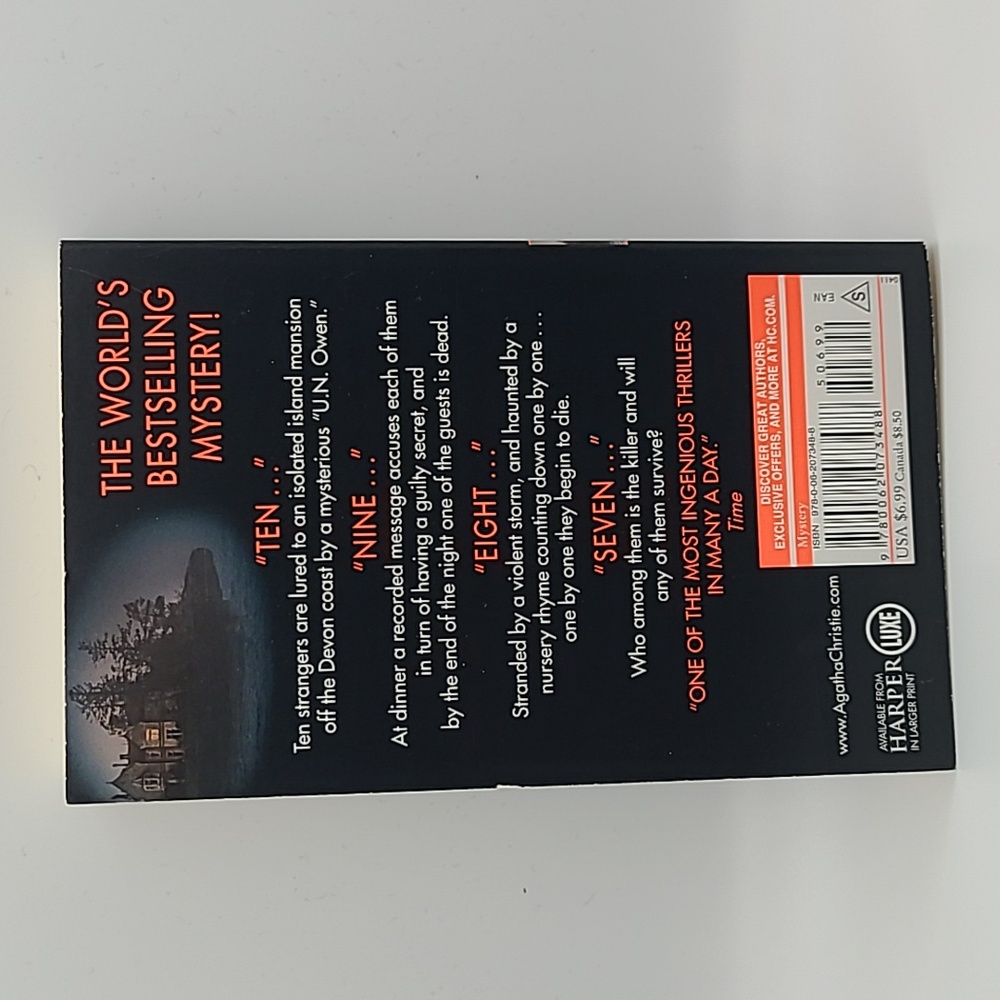 SOLD Agatha Christie 'And Then There Were None. NWT - Picture 2 of 6